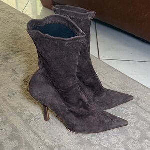 kachorovska Elegant Brown Suede Women's Boots size 39